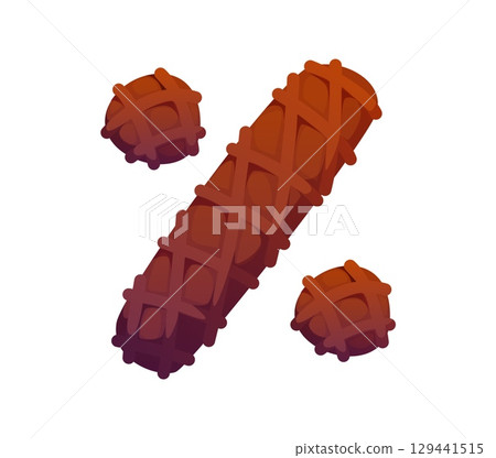 Dessert font, bakery pastry or candy cartoon type of confectionery sweets, vector typeface. Confectionery candy font, chocolate biscuit or cocoa cookie as division sign or mathematical symbol for type 129441515