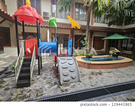 This is kids' playground outdoor situation This is kids' playground outdoor situation 129441865