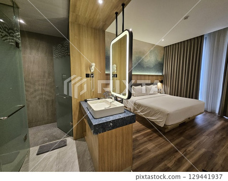this is bedroom interior 129441937