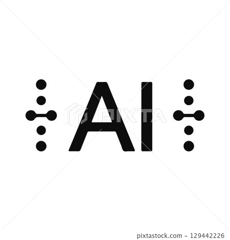Amazing Neural Network AI Illustration. 129442226