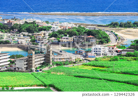 從高處俯瞰沖繩 129442326