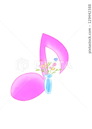 花瓶裡的花與音符 花瓶裡的花與音符 129442388