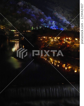京都嵐山花燈路點燈③ 京都嵐山花燈路點燈③ 129442487