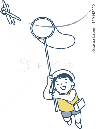 收集昆蟲的男孩 129442930