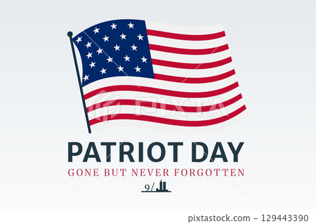 patriot day waving american flag background patriot day waving american flag background 129443390