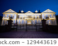The illuminated former Hakoda Public Hall 129443619