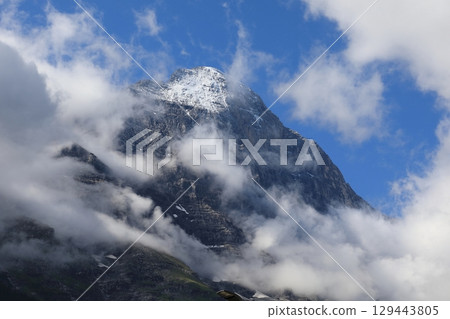 The North Face of the Eiger as seen from Grindelwald 129443805