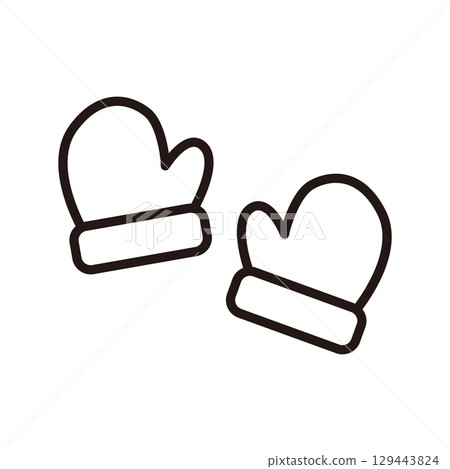 Glove illustration (line) 129443824