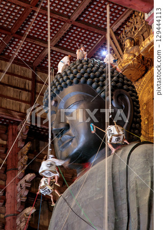 Todaiji Temple Great Buddha Hall towel in Nara Todaiji Temple Great Buddha Hall towel in Nara 129444113