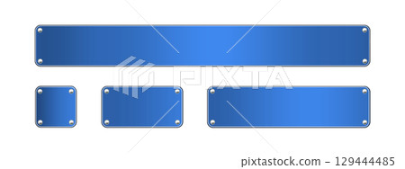 Blue metal plate D1 set Blue metal plate D1 set 129444485