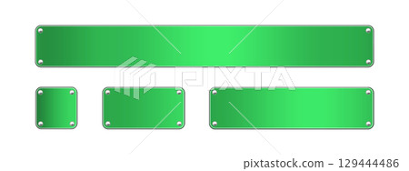 Green metal plate D1 set Green metal plate D1 set 129444486