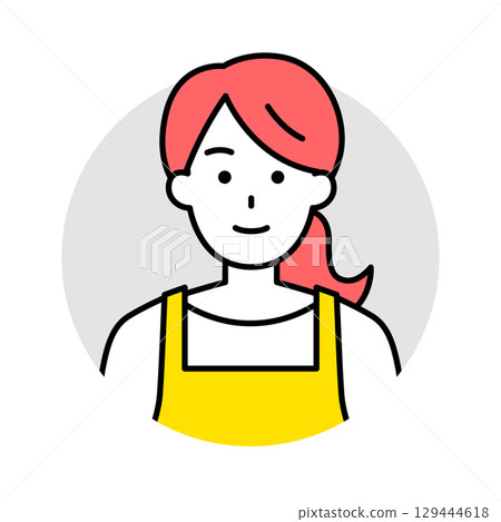 Icon of a woman wearing an apron (normal) 129444618