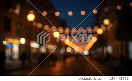 Night Celebration With Floating Bokeh Motion Particles Night Celebration With Floating Bokeh Motion Particles 129445432