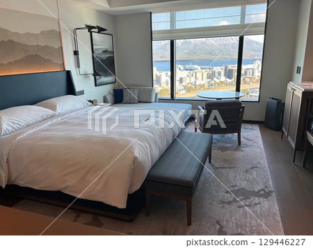 從鹿兒島的飯店房間看到的櫻島景色 129446227