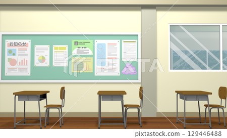 可用作動畫背景的課堂場景(提供影片) 可用作動畫背景的課堂場景(提供影片) 129446488
