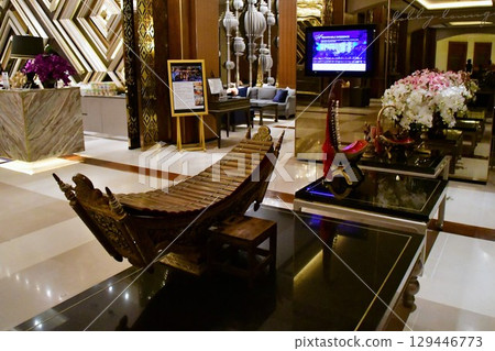 Myanmar, Yangon, xylophone, phatthala, folk instrument Myanmar, Yangon, xylophone, phatthala, folk instrument 129446773