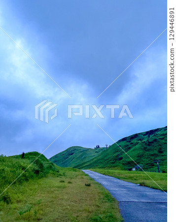 沿著草地散步 129446891