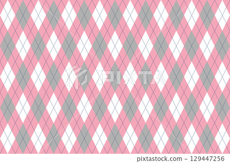 Pink, white, gray, and navy argyle background (4:3 ratio) Feminine and elegant pattern Pink, white, gray, and navy argyle background (4:3 ratio) Feminine and elegant pattern 129447256