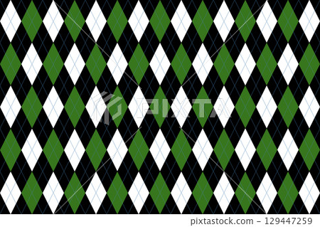 Black, white, green, and blue argyle background (4:3 ratio) - a classic and modern grid pattern Black, white, green, and blue argyle background (4:3 ratio) - a classic and modern grid pattern 129447259