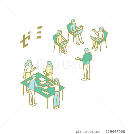 研討會、大學生活、學習和老師的插圖 129447908