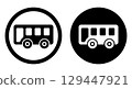 bus icon black 129447921
