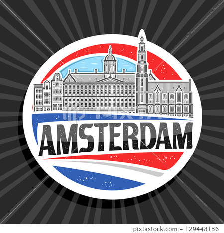 Vector logo for Amsterdam Vector logo for Amsterdam 129448136