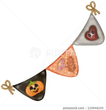 Happy Halloween set with Kawaii ghost, pumpkins, bat and decoration carnival elements. Mystical magical collection clipart. Trendy modern hand drawn. Happy Halloween set with Kawaii ghost, pumpkins, bat and decoration carnival elements. Mystical magical collection clipart. Trendy modern hand drawn. 129448243