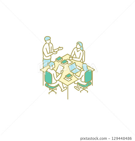 研討會、大學生活和教師的插圖 129448486