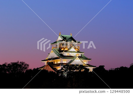 Osaka Castle Dusk 2 129448500