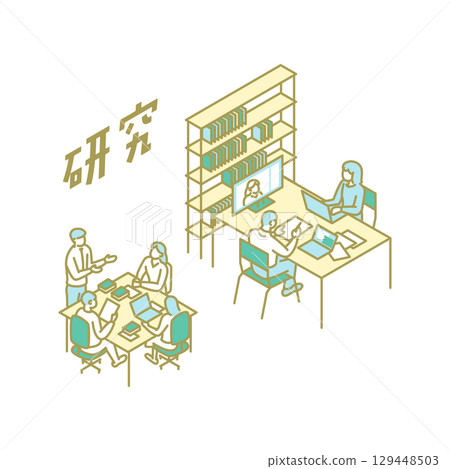 大學生活/學習/教師插畫 129448503