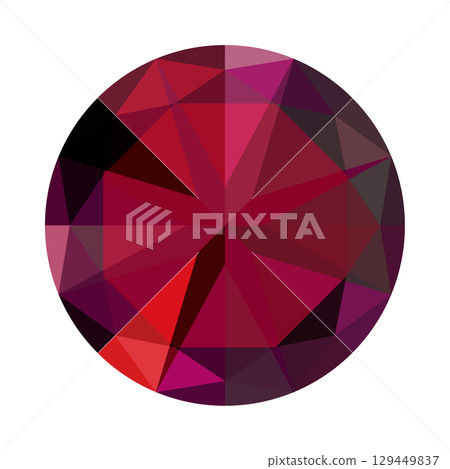 閃閃發光的彩色寶石插圖（有多種變化） 129449837
