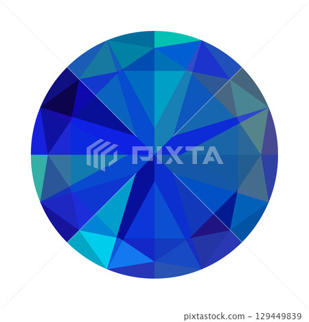 閃閃發光的彩色寶石插圖（有多種變化） 129449839