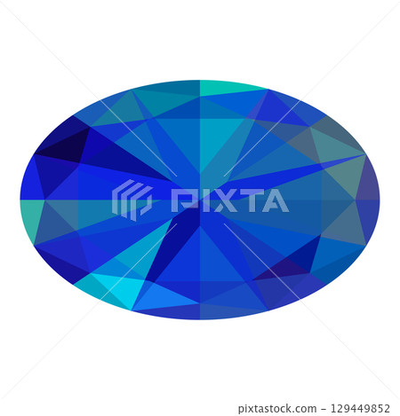 Illustration of sparkling colorful gemstones (variations available) 129449852