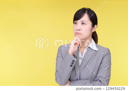 Thinking woman Thinking woman 129450229