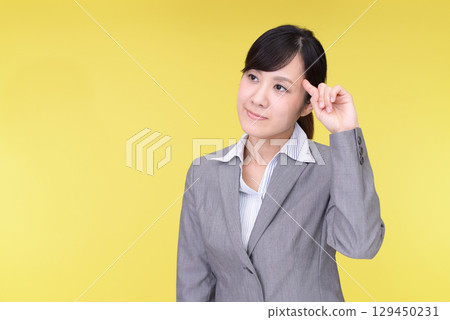 Thinking woman Thinking woman 129450231