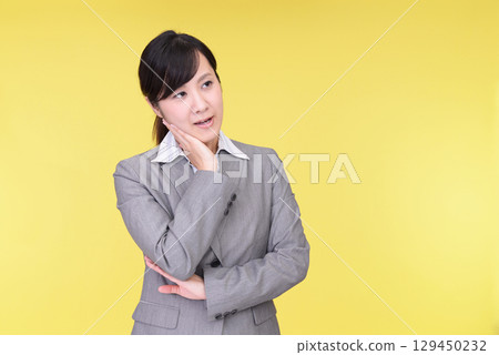 Thinking woman Thinking woman 129450232