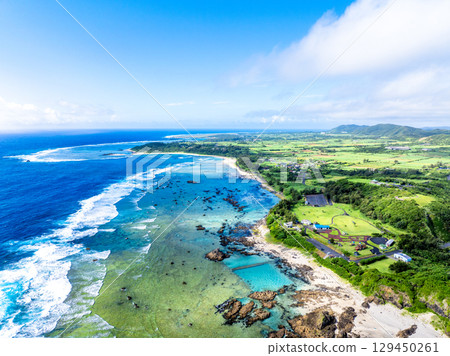 Cape Ayamaru Tourist Park in summer (Amami Oshima, Kagoshima Prefecture) Cape Ayamaru Tourist Park in summer (Amami Oshima, Kagoshima Prefecture) 129450261