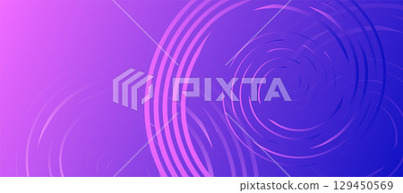Purple minimal round lines abstract futuristic hi technology background. Abstract dynamic circle lines 129450569