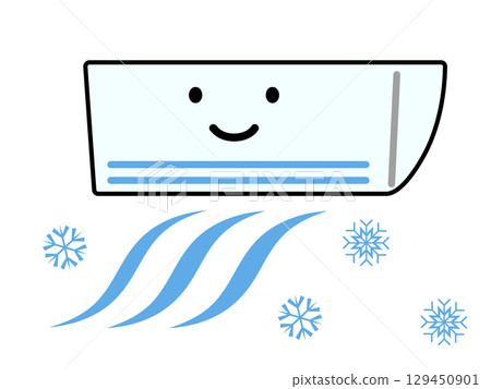 關於空調、空調設備和空調施工的插圖集 129450901