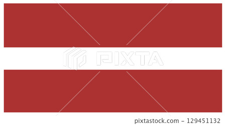 Flag of Latvia isolated with indents. 129451132