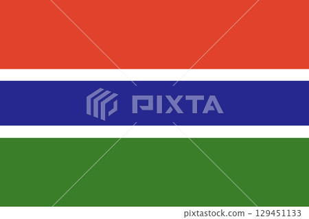 The National flag of Gambia. The National flag of Gambia. 129451133