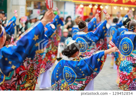 Yosakoi dancing in Obiyamachi 129452854