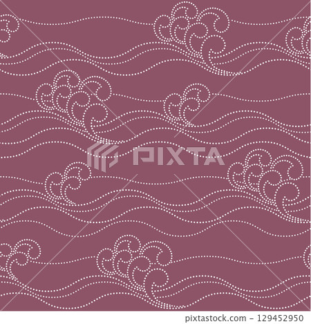 傳統的日本波浪圖案， 129452950