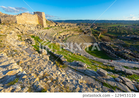 Ruins of antique Greek theatre in Miletus, Caria, Turkey Ruins of antique Greek theatre in Miletus, Caria, Turkey 129453110