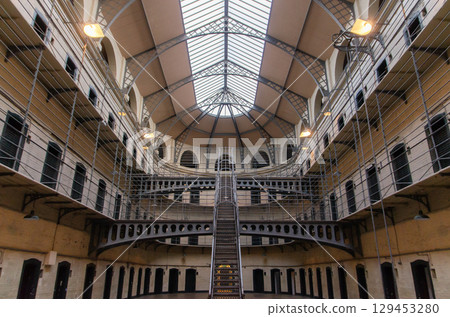 Central hall of Kilmainham Gaol, Dublin (Ireland) Central hall of Kilmainham Gaol, Dublin (Ireland) 129453280
