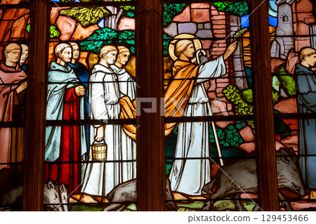 Saint-pol-de-Leon, cathedral Paul Aurelien, brittany, france 129453466