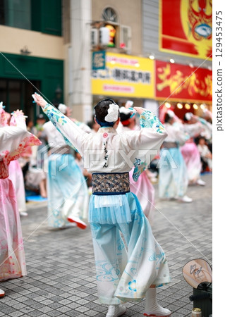 Yosakoi dancing in Obiyamachi 129453475