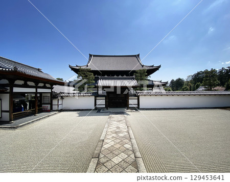 The quiet grounds of the temple 129453641