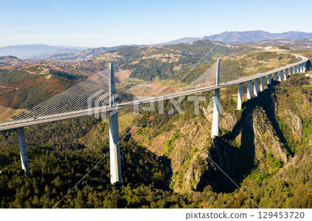 Drone photo of Vila Real Bridge, Portugal Drone photo of Vila Real Bridge, Portugal 129453720