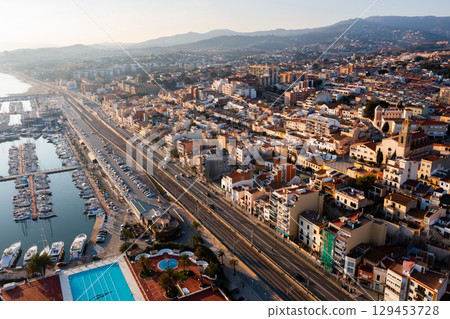 Port at El Masnou, Catalonia, Spain 129453728